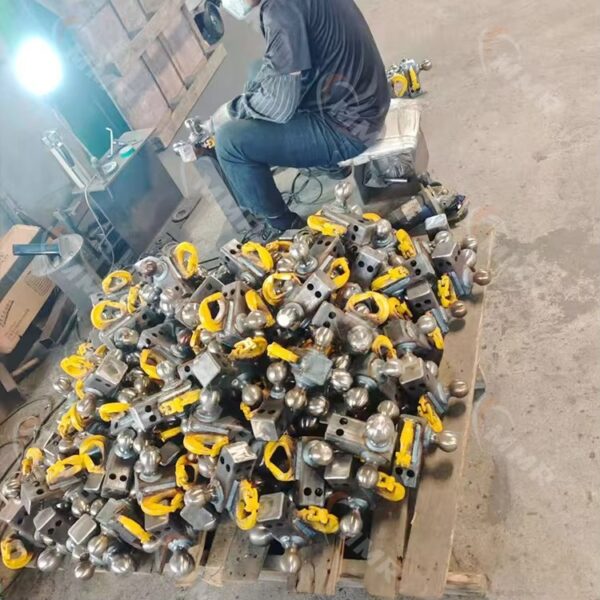 T1-1 4 6 8 10 Inch Drop Hitch Fits 2.5 Inch Receiver 18,500 LBS With Dual Balls Adjustable Trailer Hitch Ball Mount