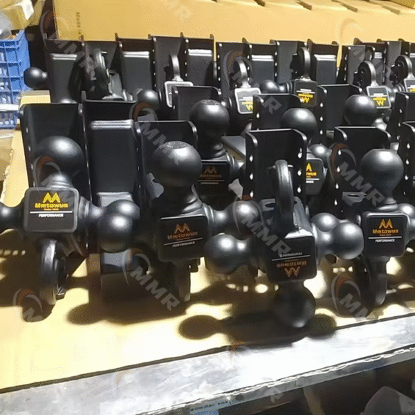 Adjustable Drop Tri-Ball(1-7/8'', 2'', 2-5/16'') Hitch Max 16,500 LBS GTW-Truck Trailer Hitch with Double Anti-Theft Pins Locks