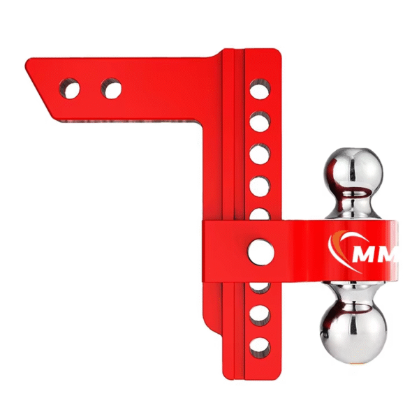 Heavy Duty Truck 12500 LBS Trailer 8-Inch Aluminum Drop Hitch Tow Adjustable Trailer Hitch Ball Mount Fits 2.5" Receiver