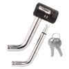 1 High End Weather Resistant 1/2 in and 5/8 in Swivel Head Trailer Coupler Locking Hitch Pin with Keys for Protecting Trailers RVs