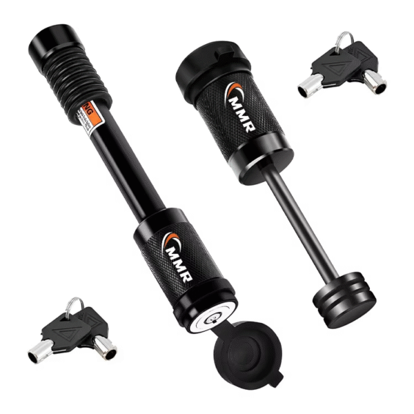 1 Hitch Lock Fits Class III IV Receiver 1/4 Dia 5/8 Dia 3-1/2 Long Anti-Theft Trailer Hitch Lock Set for Tow Boat RV Truck