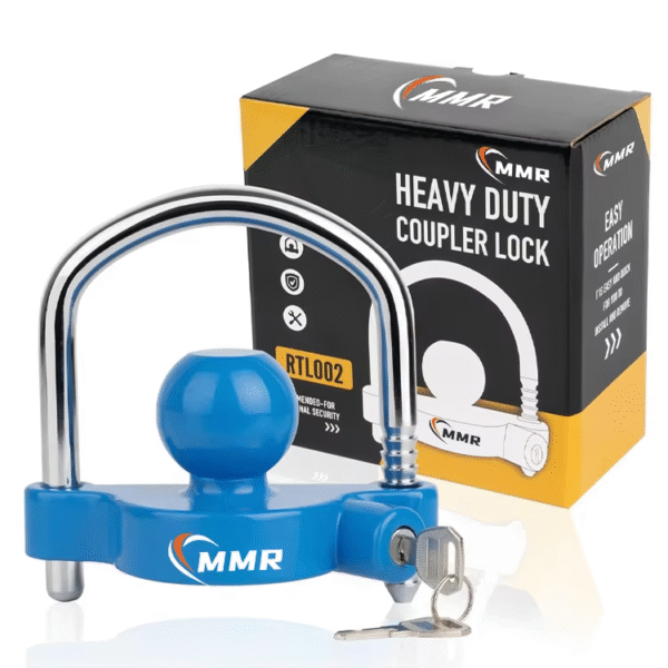 1 Universal Coupler Trailer Locks Adjustable Security Ball Hitch Trailer Hitch Lock Fits 1-7/8 Inch 2 Inch 2-5/16 Inch Couplers