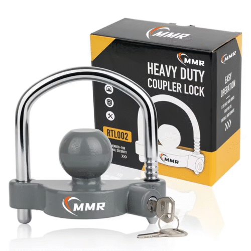 Adjustable Security Heavy-Duty Steel Trailer Hitch Lock Ball Hitch Trailer Hitch Lock Fits 1-7/8 Inch 2 Inch 2-5/16 Inch Coupler