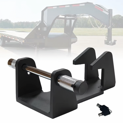 1 Heavy-Duty Steel Trailer Lock Fits 2-5/16" Gooseneck Hitch Lock for Livestock Haulers and RVs All TL-50 Gooseneck Trailers Lock