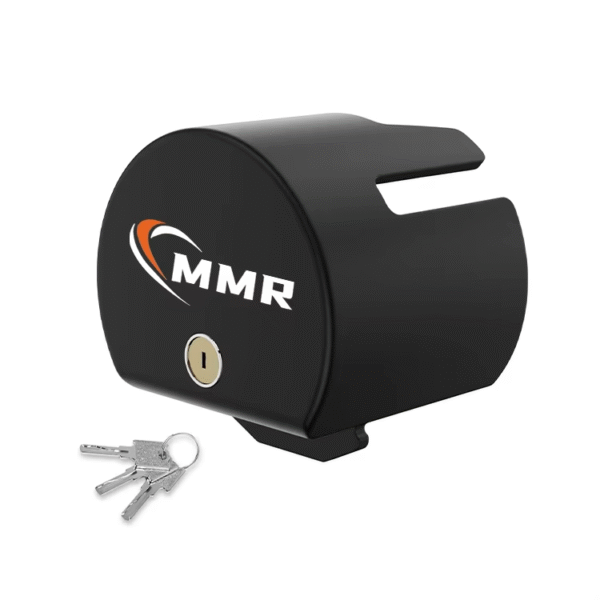 1 Heavy Duty Anti-Theft RV High Strength Steel Black Trailer Hitch Lock with 3 Keys Coupler Lock Ideal for Tow Boats Trucks and RV