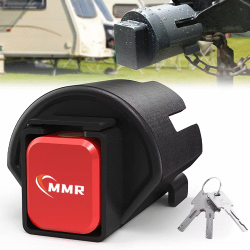 1 Heavy Duty Anti-Theft Trailer Hitch Locks Red Trailer Lock Fits 2" and 2-5/16" Couplers for RV Trailer Boat