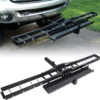 1 Anti-tilt Locking Device 500LBS Steel Motorcycle Scooter Carrier Hauler Hitch Mount Rack