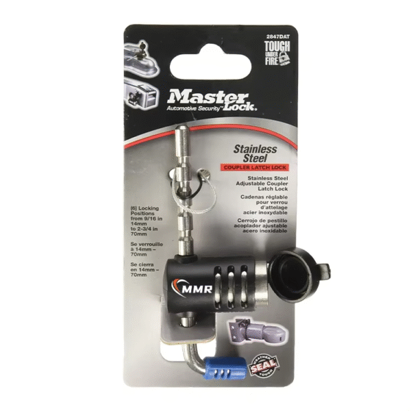 China Supplier First Class Quality Steel Trailer Hitch Coupler Lock Adjustable Coupler Latch Lock