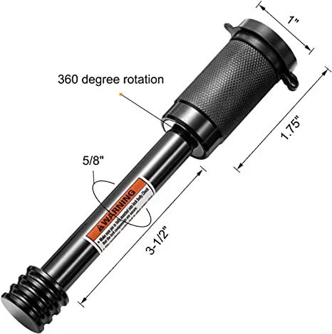 2 Metal Black Trailer Receiver Hitch Lock With 5/8 Inch Pin Long Hitch Pin O-ring for Truck RV