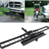 2 Anti-tilt Locking Device 500LBS Steel Motorcycle Scooter Carrier Hauler Hitch Mount Rack