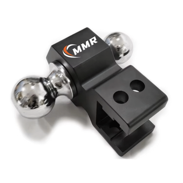 High Standard Tow Hitch Balls 6 Inch Drop Hitch Black Aluminum Trailer Hitch Receiver With 2 and 2-5/16 Inch Steel Tow Balls