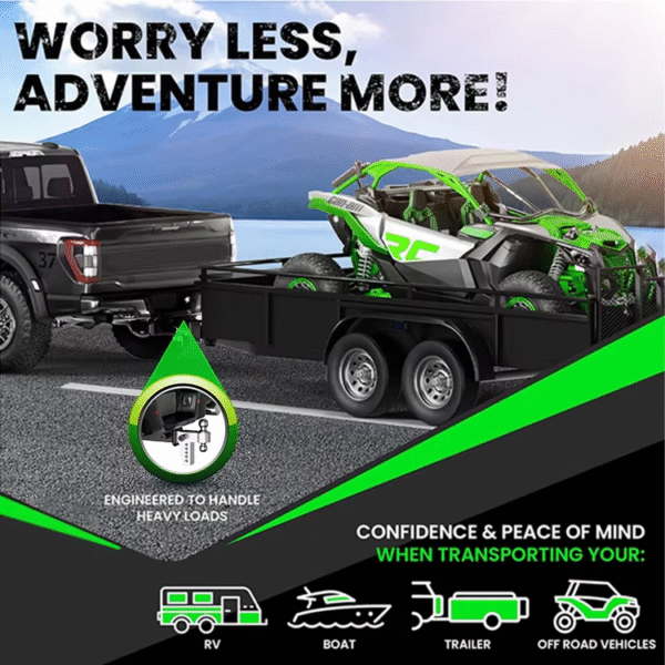 Factory Supply Heavy Duty Hitches Silver Adjustable Trailer Hitch Fits 2-Inch Receiver for Truck 12500 LBS GTW