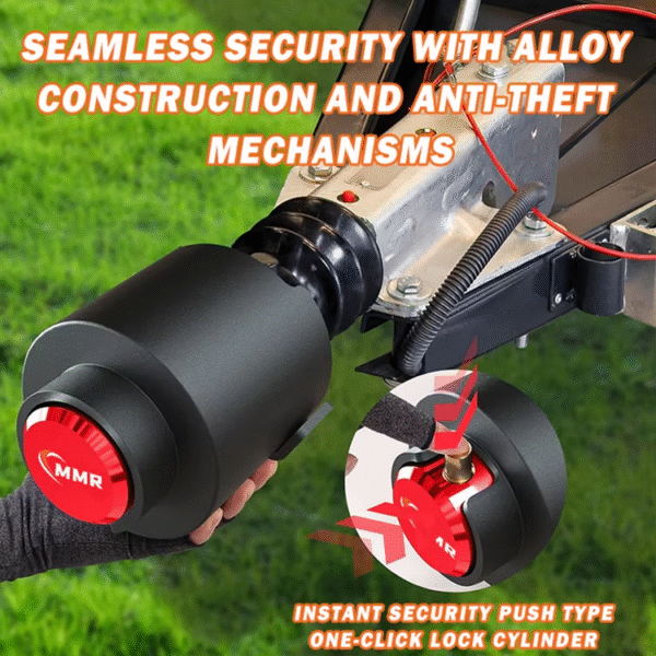 3 Best Quality 2-5 Trailer Hitch Lock Red Trailer Hitch Lock Anti-Theft Hitch Lock Heavy Duty Trailer Hitch Lock