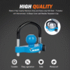 3 Universal 1-7/8 Inch 2 Inch 2-5/16 Inch Couplers Hitch Coupler Locks Blue Trailer Ball Lock with Weatherproof Cover and Cap