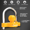 3 Yellow Adjustable Security Trailer Locks Ball Hitch Heavy-Duty Steel Trailer Hitch Lock Fits 1-7/8 Inch 2 Inch 2-5/16 Inch