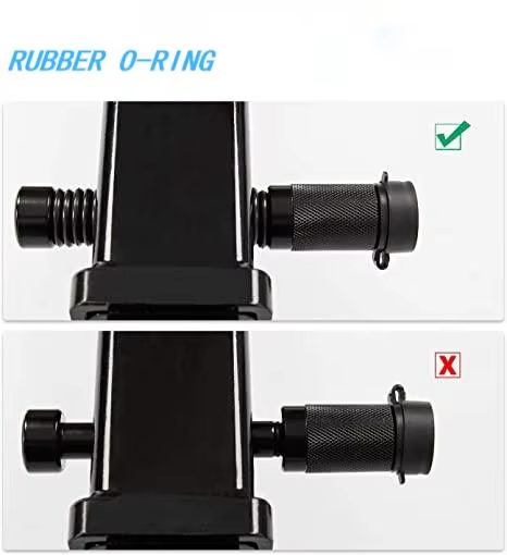 3 Metal Black Trailer Receiver Hitch Lock With 5/8 Inch Pin Long Hitch Pin O-ring for Truck RV