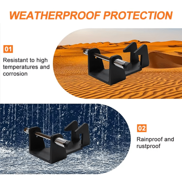 3 Heavy-Duty Steel Trailer Lock Fits 2-5/16" Gooseneck Hitch Lock for Livestock Haulers and RVs All TL-50 Gooseneck Trailers Lock