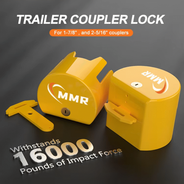 3 Heavy Duty Steel Couplers Lock Fits 2-5/16, 2, 1-7/8 Inch Anti-Theft Trailer Hitch Lock with 3 Keys for Tow Boats Trucks and RVs