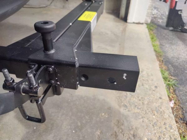 MUMAREN Swing Away Hitch Adapter, 90-Degree Swing Away Arm ,Fits for 2" Hitch for Cars (Black)