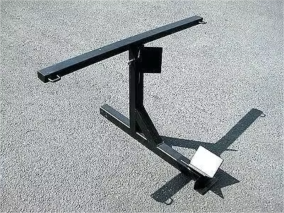 3 Scooter Dirt Bike Trailer Carrier Tow Dolly Hauler Hitch Rack Rear Extender