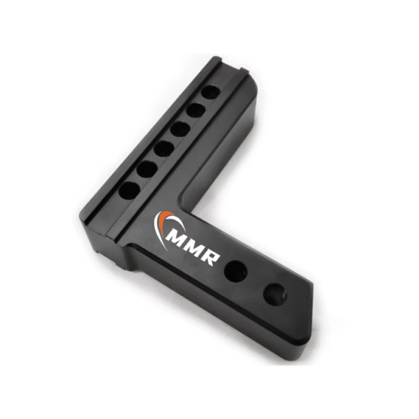 High Standard Tow Hitch Balls 6 Inch Drop Hitch Black Aluminum Trailer Hitch Receiver With 2 and 2-5/16 Inch Steel Tow Balls