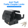 4 Protect Trailer Safety Anti Theft Trailer Couplers Lock Fits 2" & 2-5/16"-Inch Trailer Hitch Lock for RVs Boats Trucks