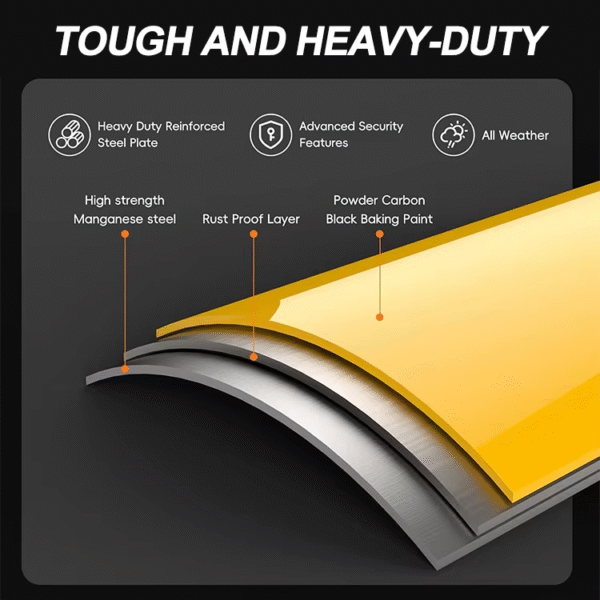 4 Heavy Duty Steel Couplers Lock Fits 2-5/16, 2, 1-7/8 Inch Anti-Theft Trailer Hitch Lock with 3 Keys for Tow Boats Trucks and RVs