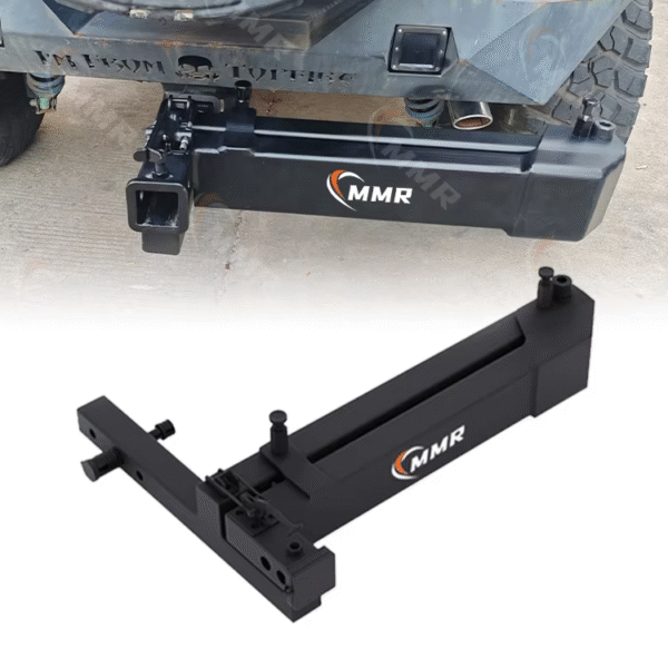 Car Bike Rack Hitch Adapter Fits 2-Inch Receiver 320 Lbs Weight Capacity Bicycle Carrier Hitch Adapter with 90-Degree Swing Arm