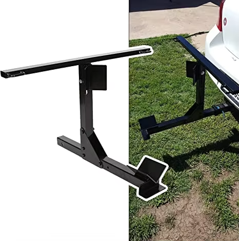 4 Scooter Dirt Bike Trailer Carrier Tow Dolly Hauler Hitch Rack Rear Extender