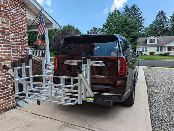 Swing Away Hitch Adapter, Hitch Mounted Bike Racks Extension Accessory for Cars, Trucks, SUVs, and Minivans