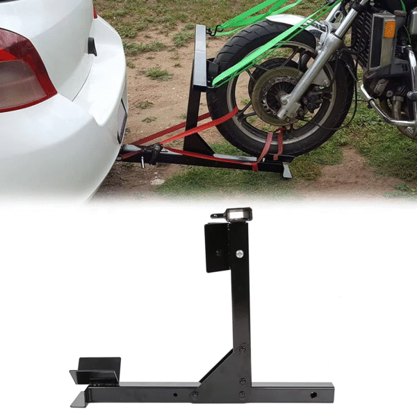 6 Scooter Dirt Bike Trailer Carrier Tow Dolly Hauler Hitch Rack Rear Extender