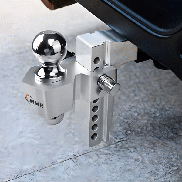 Factory Supply Double Anti-theft Pins Locks Silver Aluminum Trailer Hitch 8 Drop/rise Tow Hitch Ball Fits 2- Inch Receivers