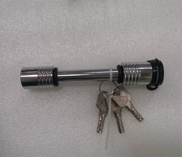 imgi_445_H9c13799086af4d55851fb516e (1) Hot Selling Stainless Steel Trailer Hitch Lock Pin Set 5/8 and 1/2 Inch Share One Keys (Silver, Black)